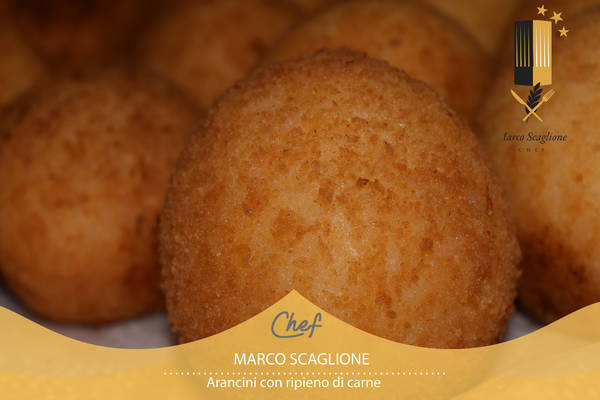 Arancini gluten-free with meat sauce and peas | MARCO SCAGLIONE