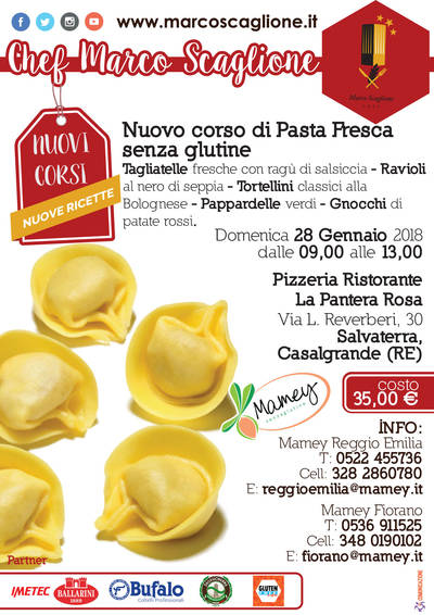 Nuovo corso di Pasta Fresca senza glutine