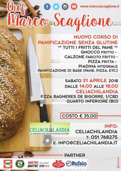 Nuovo Corso di Panificazione Senza Glutine ** Tutti i Fritti del Pane**