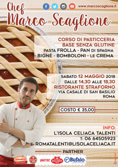 Corso di Pasticceria Base Senza Glutine 