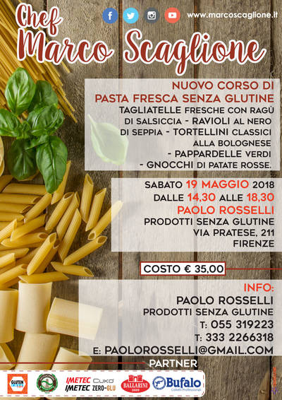 Nuovo Corso di Pasta Fresca Senza Glutine