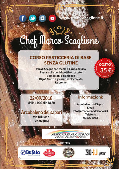 Corso Pasticceria di Base Senza Glutine 