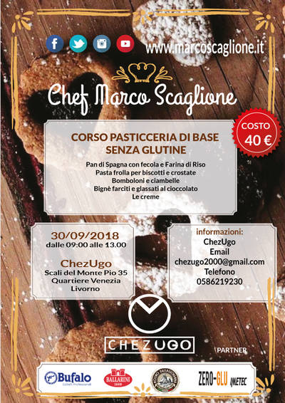 Corso Pasticceria di Base Senza Glutine 