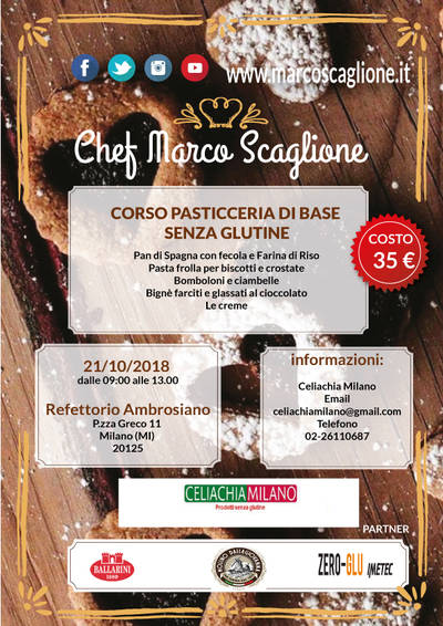 Corso Pasticceria di Base Senza Glutine 