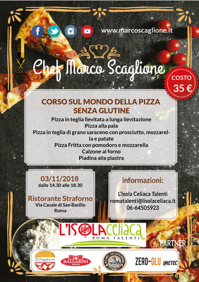 Corso sul Mondo della Pizza  Senza Glutine