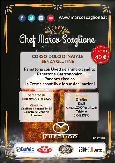 Corso di Pasticceria senza glutine dolci di Natale 