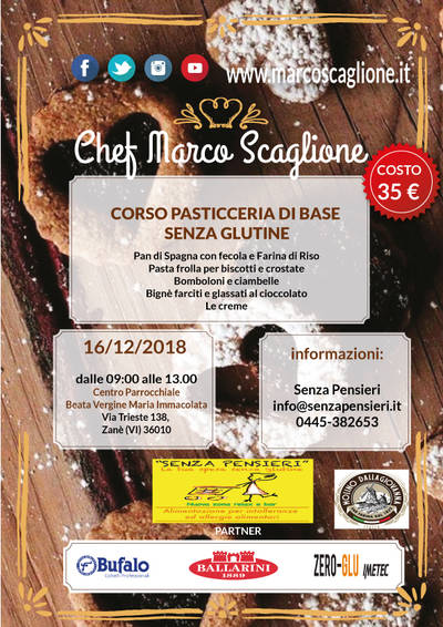 Corso Pasticceria Senza Glutine  di Base 