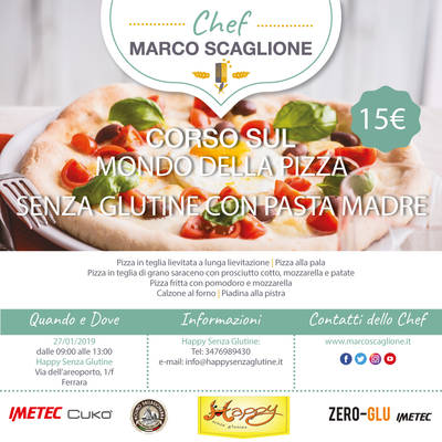 Corso sul mondo della pizza senza glutine 