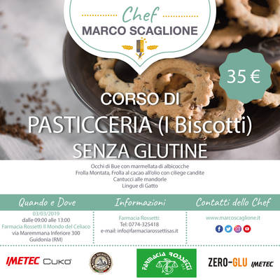 Gluten-free pastry course (La Biscotteria Dolce)