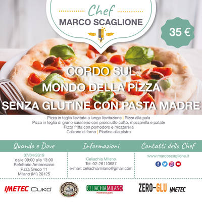 Corso sul mondo della pizza senza glutine con pasta madre