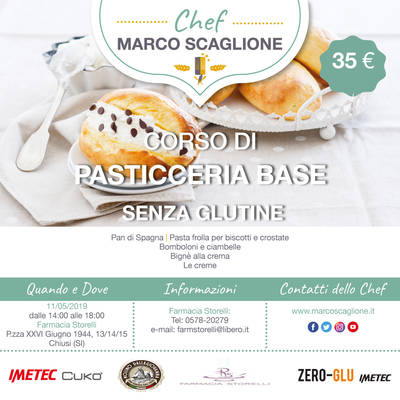 Corso di pasticceria senza glutine 