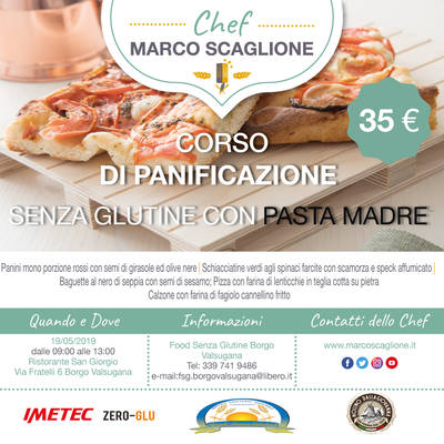 Corso di panificazione senza glutine con pasta madre