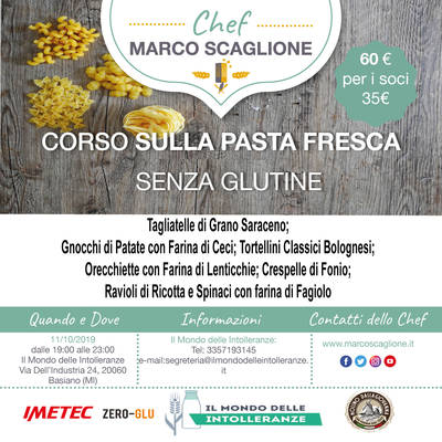 Corso sulla Pasta Fresca Senza Glutine  