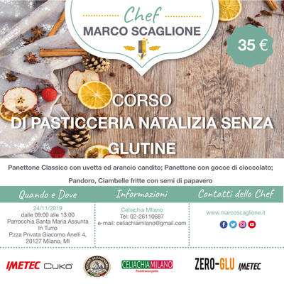 Corso di Pasticceria senza Glutine Natalizia