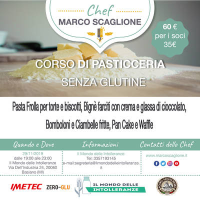 Corso di Pasticceria senza Glutine 