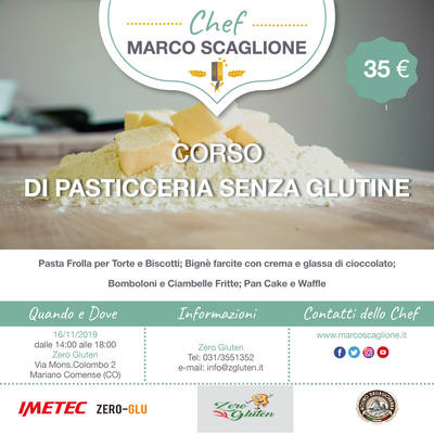 Corso di Pasticceria senza Glutine 