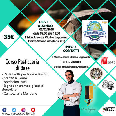 Corso di Pasticceria senza Glutine 