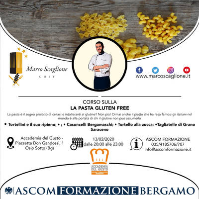 Curso sobre el mundo de la pasta fresca sin gluten