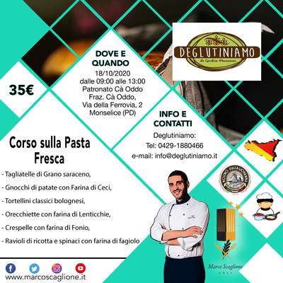 Curso sobre pasta fresca sin gluten