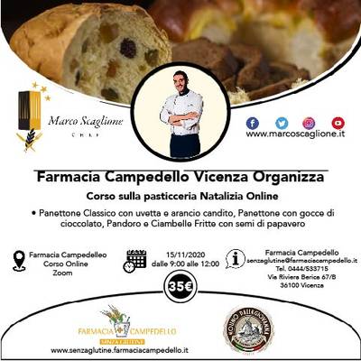 Corso di Pasticceria senza Glutine Natalizia online