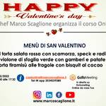 Valentine’s Day Cooking Course Special Menu