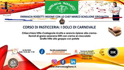 Corso di Pasticceria Senza Glutine I dolci di carnevale 