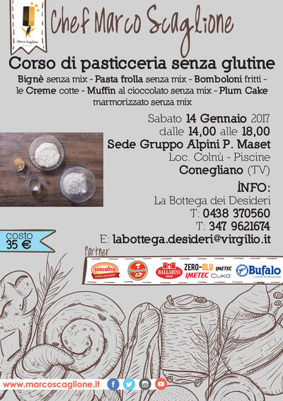 Corso di Pasticceria Senza Glutine