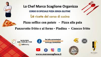 Speciale corso il mondo della pizza senza glutine