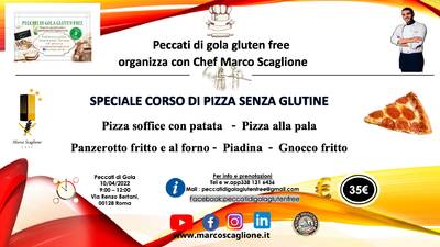 Speciale corso il mondo della pizza senza glutine