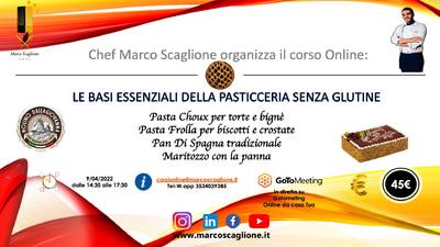 Nuovo corso Le Basi della Pasticceria Senza Glutine