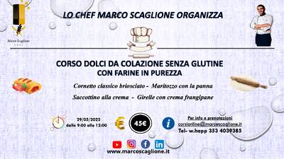 Speciale corso per colazioni con farine in purezza senza glutine