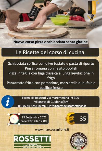 Speciale corso il mondo della pizza senza glutine