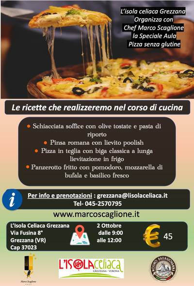 Speciale aula mani in pasta pizza senza glutine 