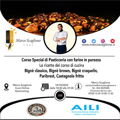 Nuovo Corso di pasticceria senza glutine con farine in purezza 