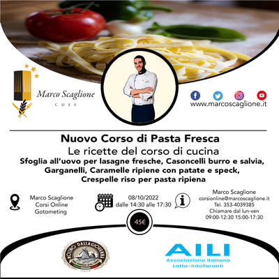 Curso especial pasta fresca sin gluten 