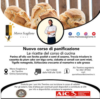 Corso Panificazione online