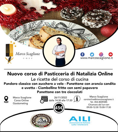 Corso di Pasticceria senza Glutine Natalizia