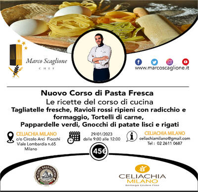 Corso in presenza Speciale pasta fresca