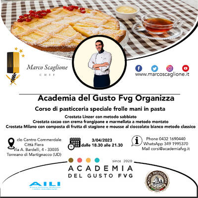 Corso di pasticceria speciale frolle senza glutine