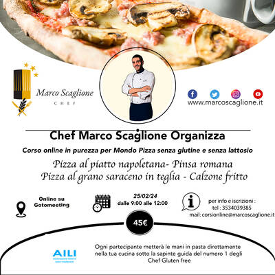 Speciale corso il mondo della pizza senza glutine in purezza