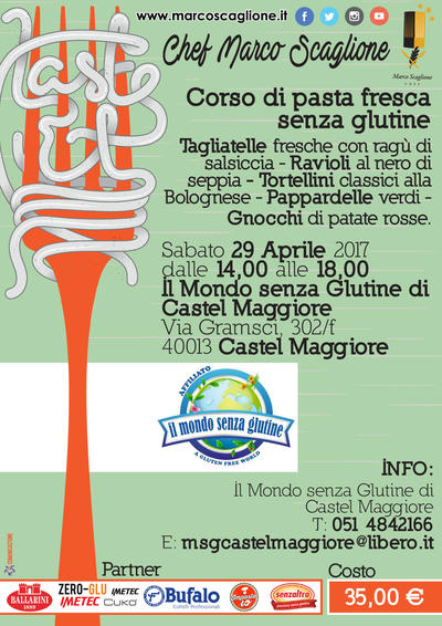 Corso di Pasta Fresca Senza Glutine