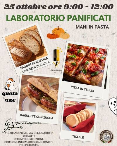 Laboratorio mani in pasta per panificati