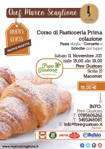 Corso di Pasticceria Senza Glutine Prima Colazione