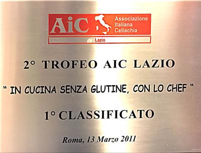 1° Premio “In cucina senza glutine con lo Chef“