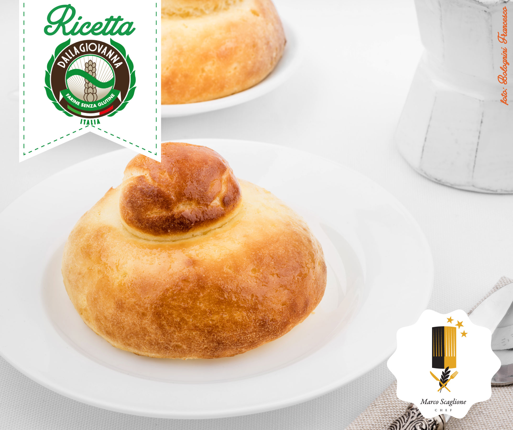 Brioche con il tuppo senza glutine 