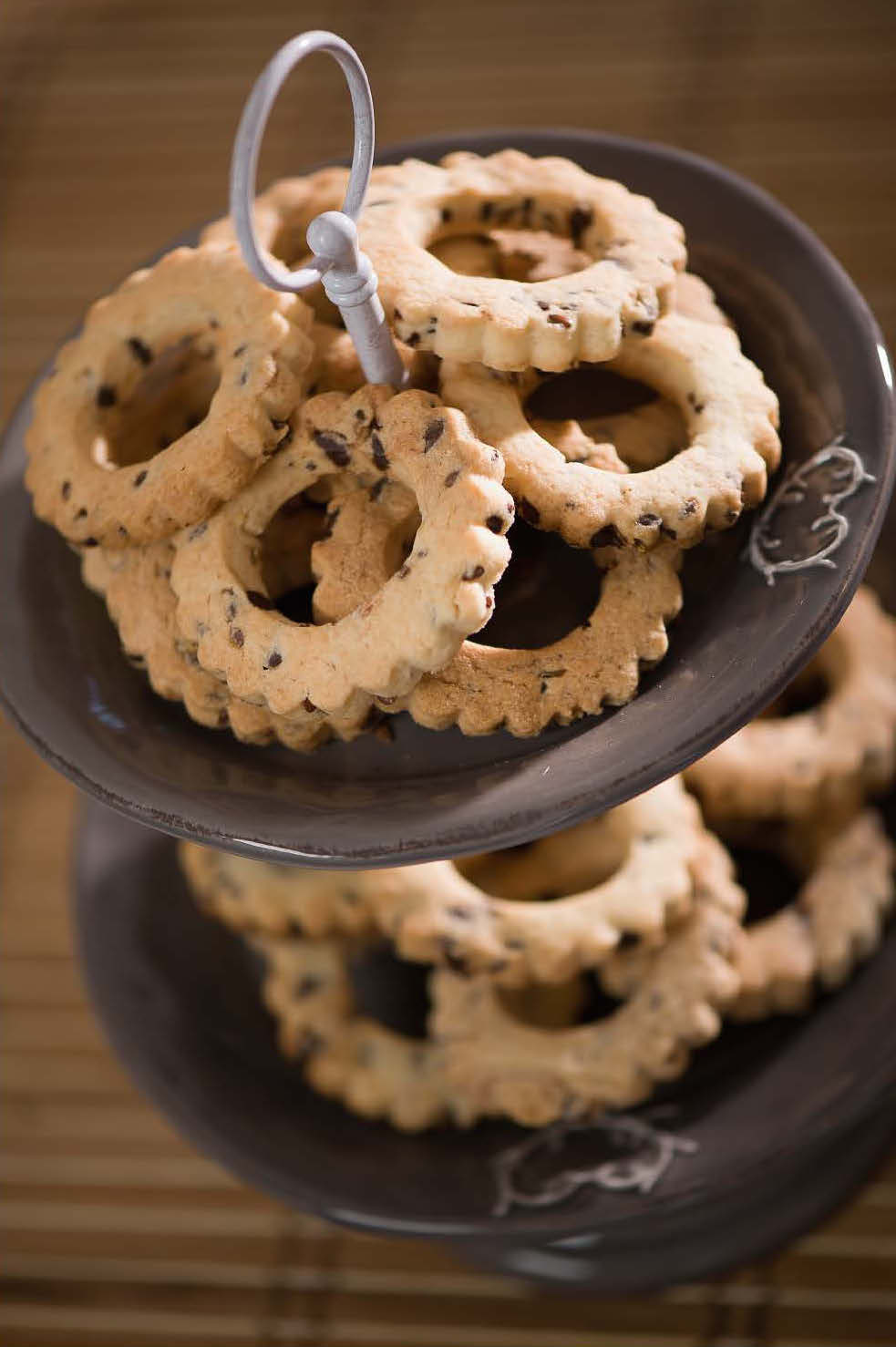 Biscotti  senza glutine con gocce di cioccolato e semi di lino