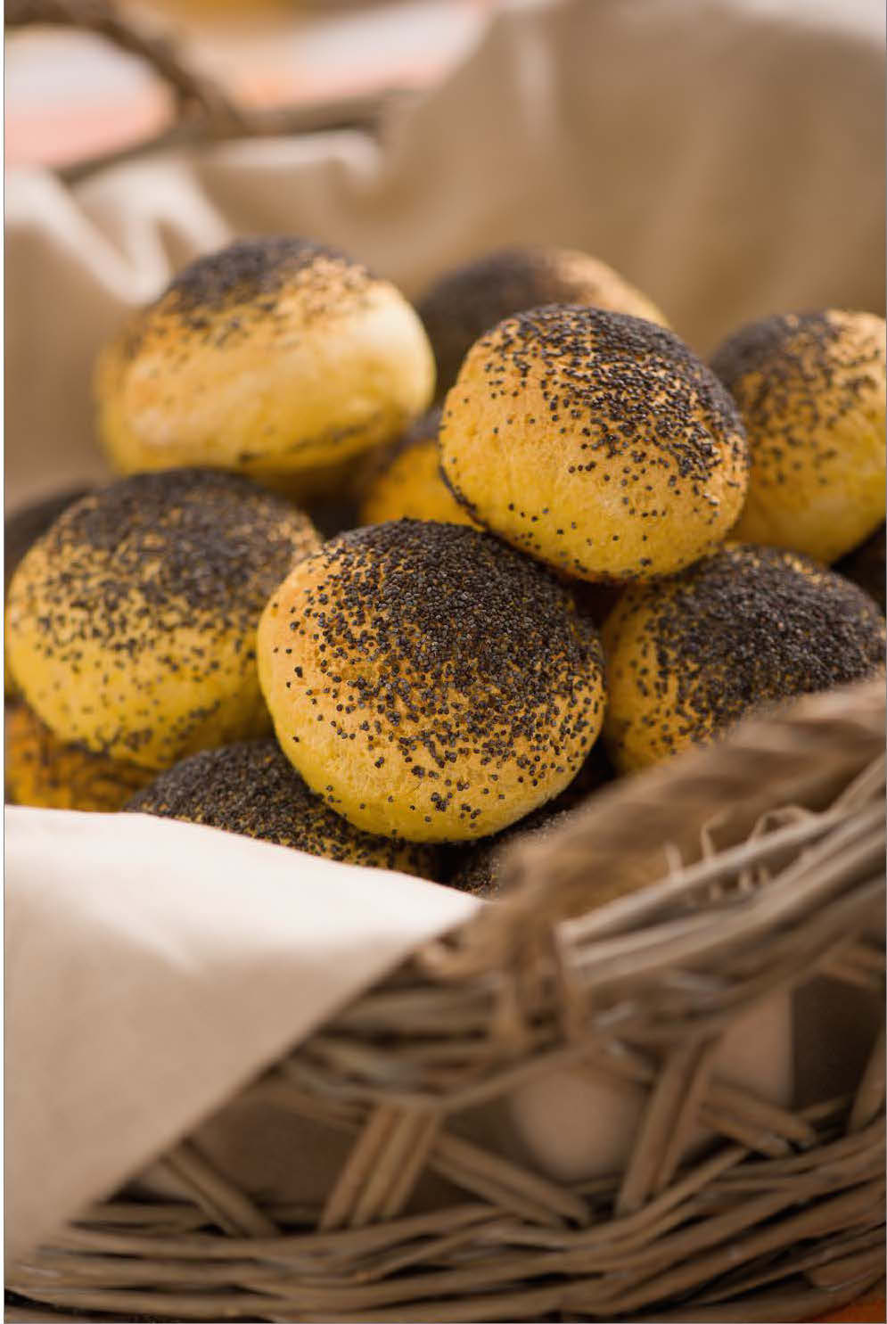 Gluten-free morsels of bread with pumpkin and poppy seeds