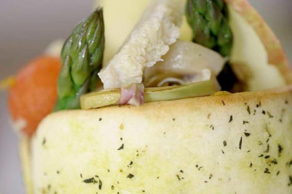 Insalata di trippa con corona di pane senza glutine