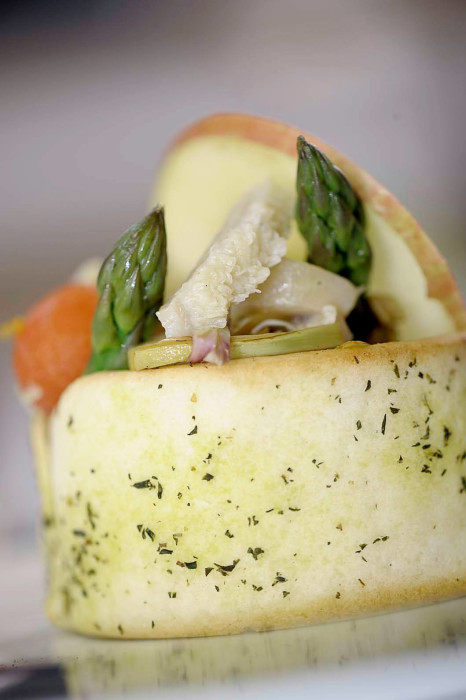 Insalata di trippa con corona di pane senza glutine