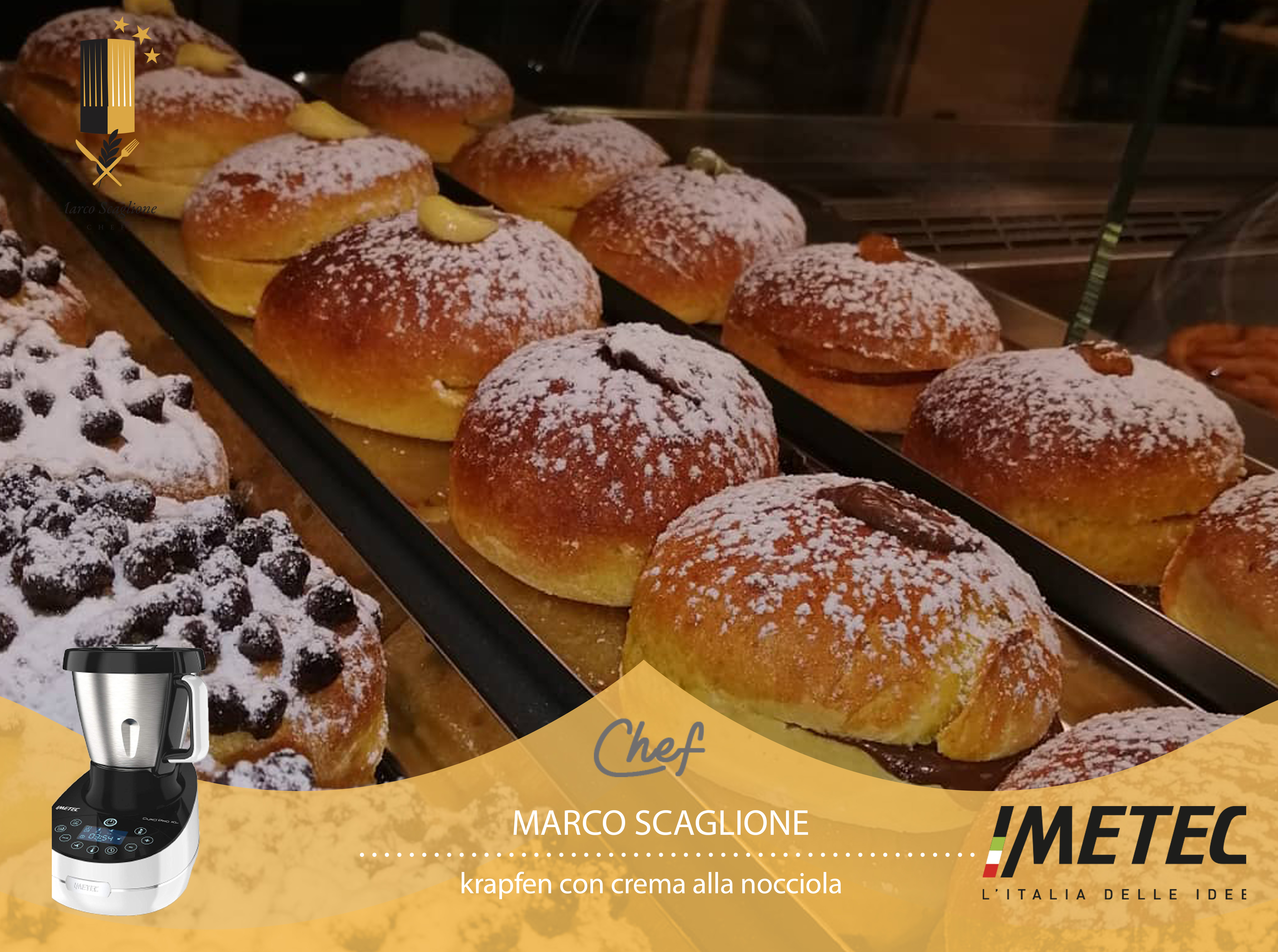 krapfen senza glutine con crema alla nocciola